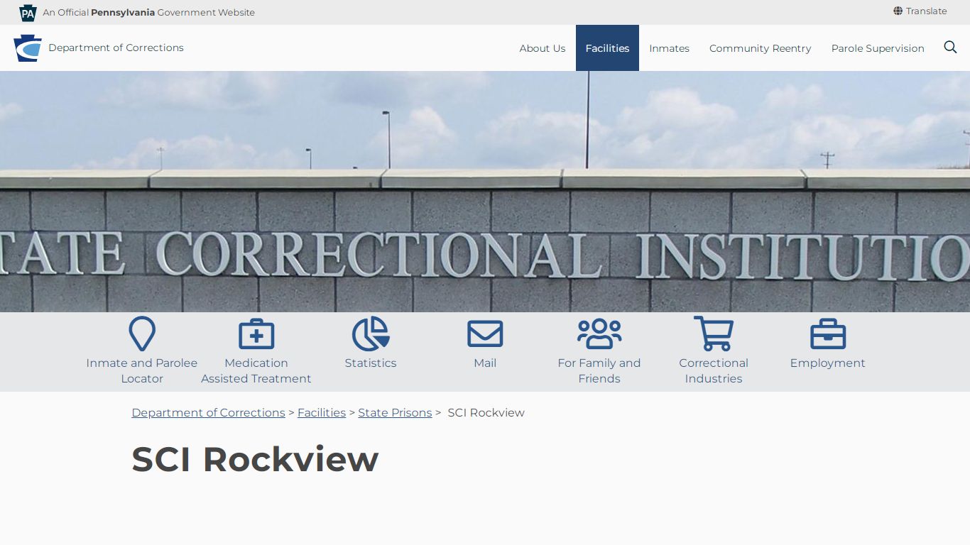 SCI Rockview - Department of Corrections