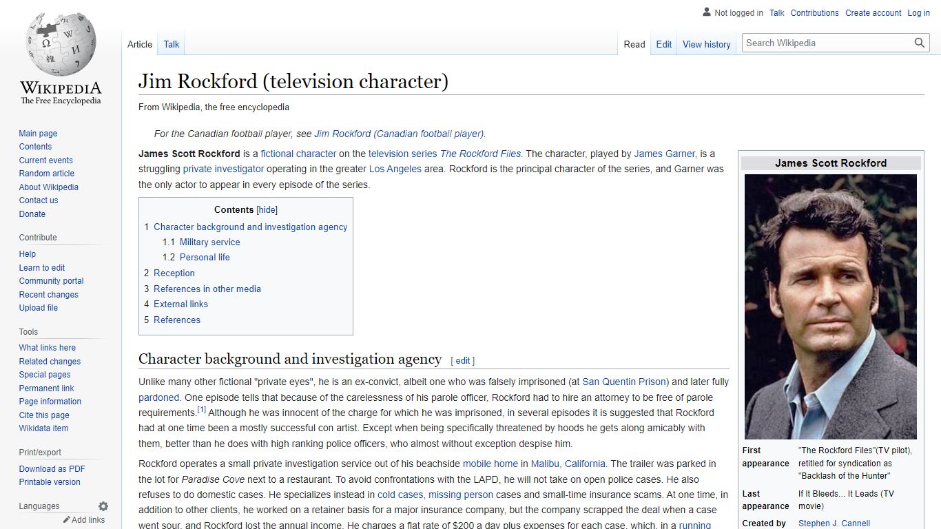 Jim Rockford (television character) - Wikipedia